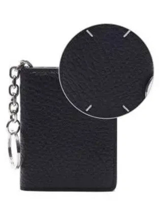 4 Stitch Keyring Card Wallet Black - MAISON MARGIELA - BALAAN 2