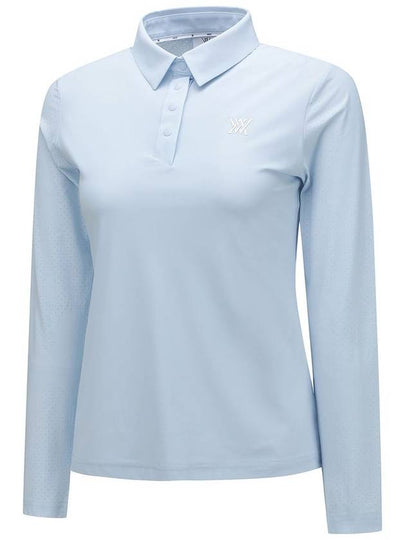 WOMEN BACK VENTILATION LOGO TAPE POINT LONG T SHIRT - ANEWGOLF - BALAAN 2