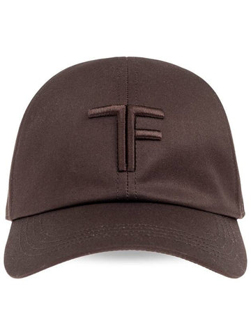 Tom Ford Cap With Logo, Men's, Brown - TOM FORD - BALAAN 1