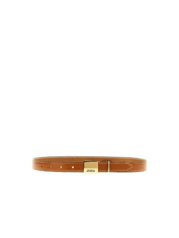 LOWELL logo buckle leather belt 23ACE056CFAA3B41A23NL - ISABEL MARANT - BALAAN 1