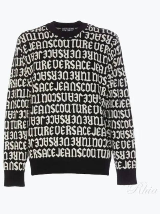 Logomania Knit Jumper 77GAFM03 CMN91 L01 - VERSACE - BALAAN 1