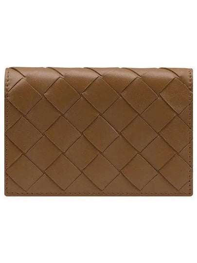 Intrecciato Flap Business Card Wallet Brown - BOTTEGA VENETA - BALAAN 2