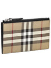 Vintage Check Leather Card Wallet Beige - BURBERRY - BALAAN 2