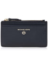 Small Pebbled Leather Card Wallet Black - MICHAEL KORS - BALAAN 2