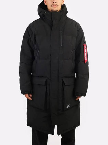 Alpine The Street Men s Long Puffer Parka Padding MJL53500C1 BLACK - ALPHA INDUSTRIES - BALAAN 1