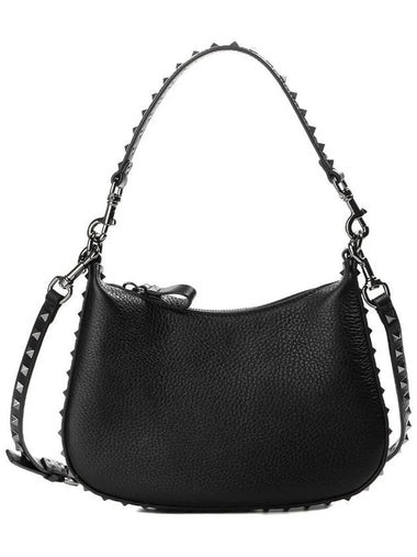 Rockstud Shoulder Bag Black - VALENTINO - BALAAN 1