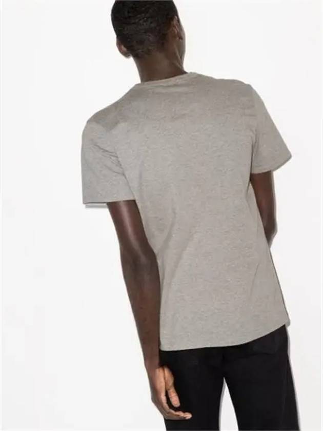 Fox Head Patch Classic Short Sleeve T-Shirt Grey Melange - MAISON KITSUNE - BALAAN 4