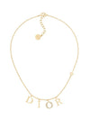 Revolution White Crystal Necklace Gold - DIOR - BALAAN 1