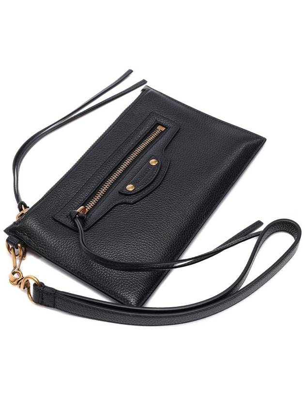 Neo Classic Grained Calfskin Clutch Bag Black - BALENCIAGA - BALAAN 6