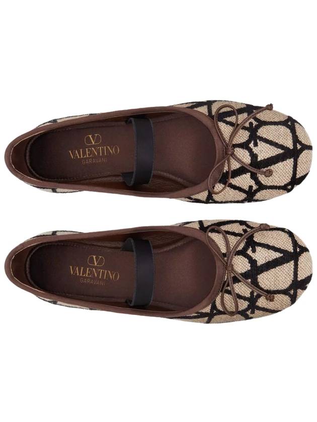 5W0S0HE8 QPG 6ZN 5W2S0HE8 Iconography Ballerina Flat Shoes - VALENTINO - BALAAN 2