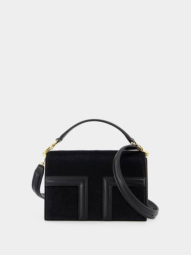 Mini T-Flap Pony Hair Bag - TOTEME - Leather - Black - TOTEME - BALAAN 1