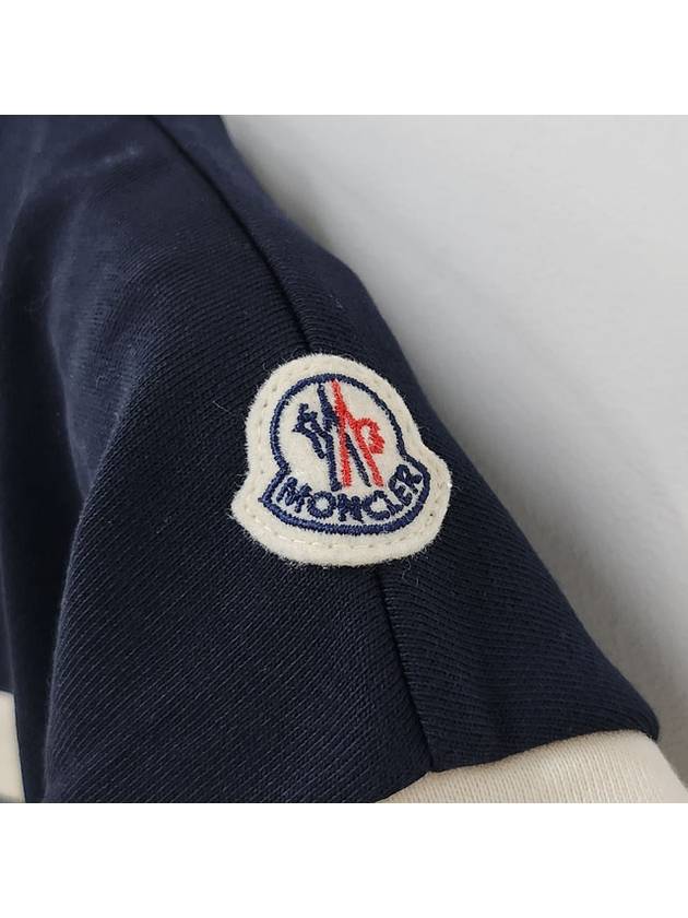 Kids Striped Logo One Piece 8Y 10Y Blue 8I00005 809AG F70 - MONCLER - BALAAN 5