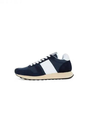 EIGHTIES Suede Patch Sneakers Navy 271170 - PAUL SMITH - BALAAN 1