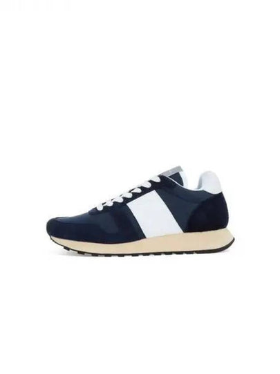 Suede Patch Low Top Sneakers Navy - PAUL SMITH - BALAAN 2