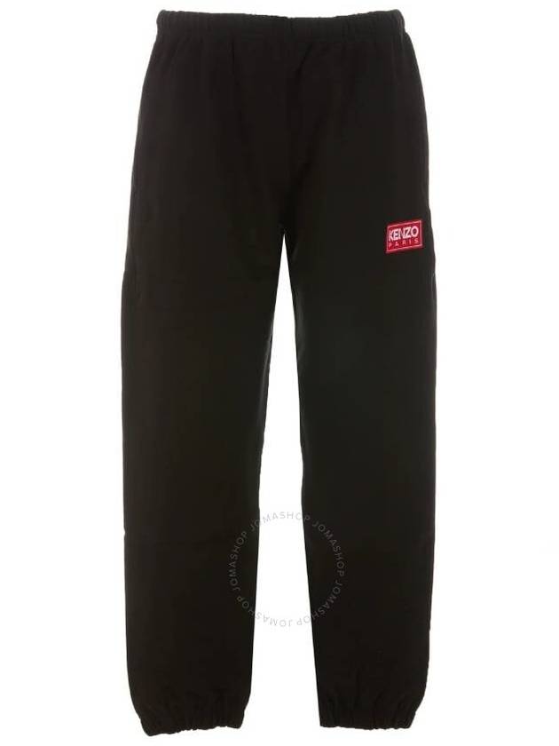 Logo Patch Jogger Track Pants Black - KENZO - BALAAN 2