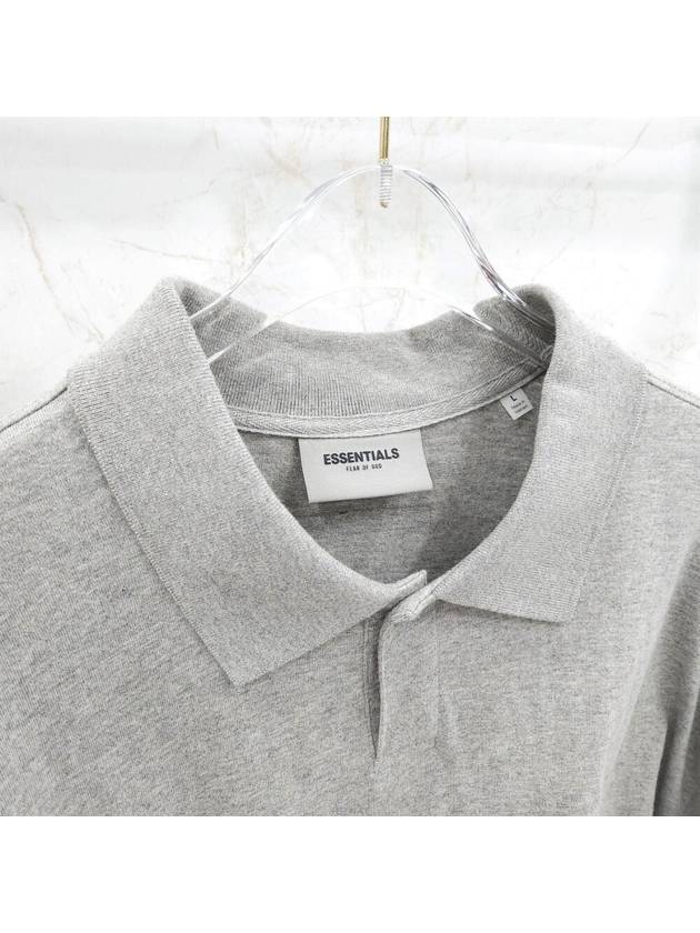 Lux You L Essential gray back logo collar - FEAR OF GOD - BALAAN 5