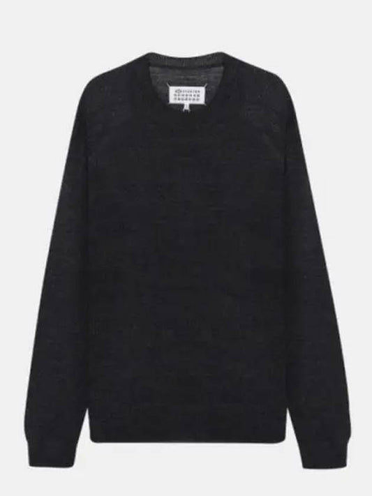 Women's Back Stitched Wool Knit Top Grey - MAISON MARGIELA - BALAAN 2