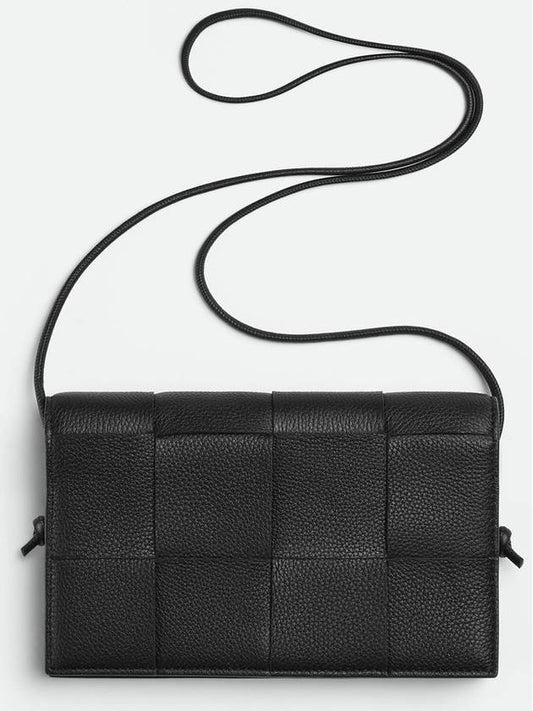 Intrecciato Strap Long Wallet Black - BOTTEGA VENETA - BALAAN 2