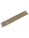 Check Cashmere Scarf Black - BURBERRY - BALAAN 6