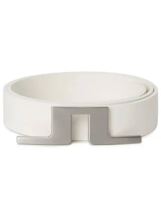 Betsy Leather Belt White - J.LINDEBERG - BALAAN 2