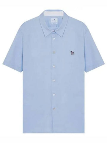 Casual fit zebra patch short sleeve shirt men - PAUL SMITH - BALAAN 1