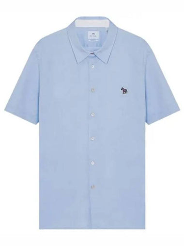 Casual fit zebra patch short sleeve shirt - PAUL SMITH - BALAAN 1