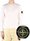 Wappen Patch Crew Neck Knit Top Light Pink - STONE ISLAND - BALAAN 2