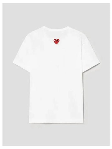 Unisex Red Heart Waffen T Shirt White Domestic Product GM0024081414951 - COMME DES GARCONS PLAY - BALAAN 1