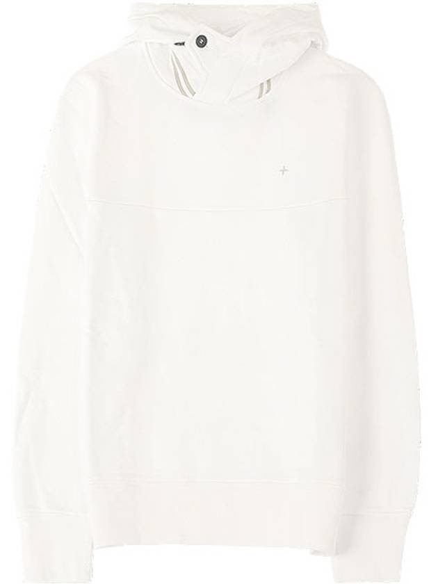 Embroidery Star Hoodie White - STONE ISLAND - BALAAN 2