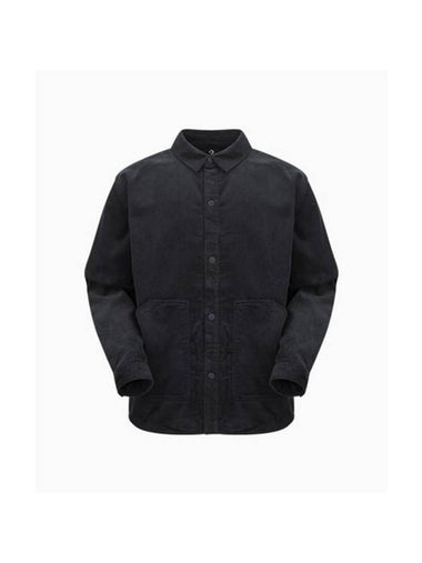 Corduroy Shirt Jacket Black - CONVERSE - BALAAN 1