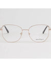 Eyewear Overfit Metal Eyeglasses Gold - SALVATORE FERRAGAMO - BALAAN 4