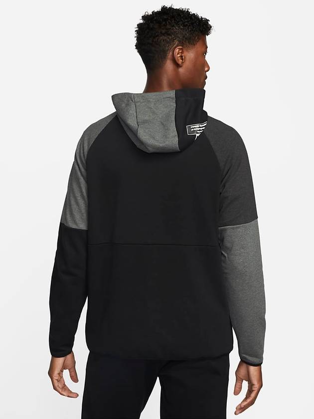 Dri-Fit GFX Hooded Jacket Black Grey - NIKE - BALAAN 3