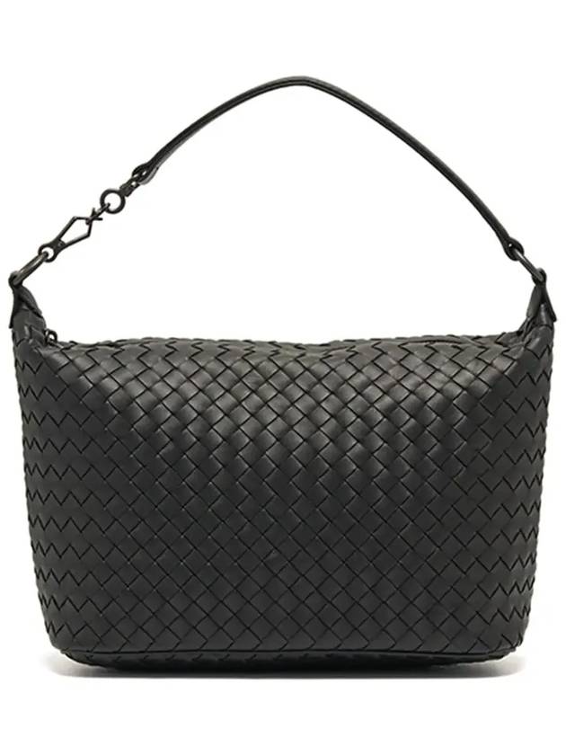 Women's Intrecciato Shoulder Bag Black - BOTTEGA VENETA - BALAAN 5