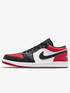 Air Jordan 1 Low Top Sneakers Black Red - NIKE - BALAAN 4