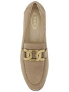 Women's Kate Suede Loafers Beige - TOD'S - BALAAN 4