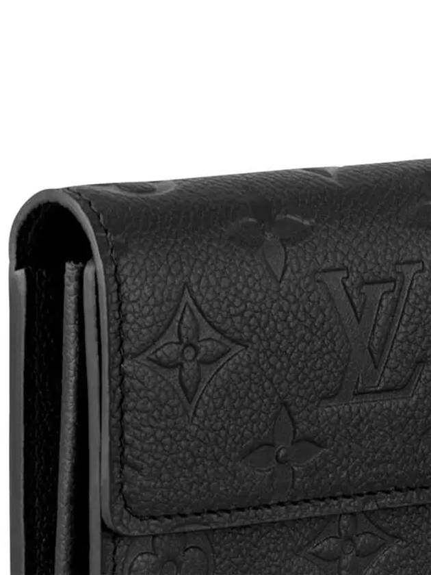 Sarah Monogram Long Wallet Black - LOUIS VUITTON - BALAAN 6