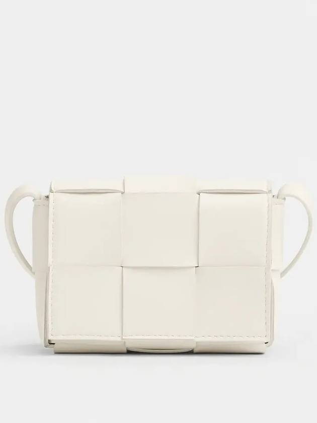 Intrecciato Cassette Small Cross Bag White - BOTTEGA VENETA - BALAAN 2