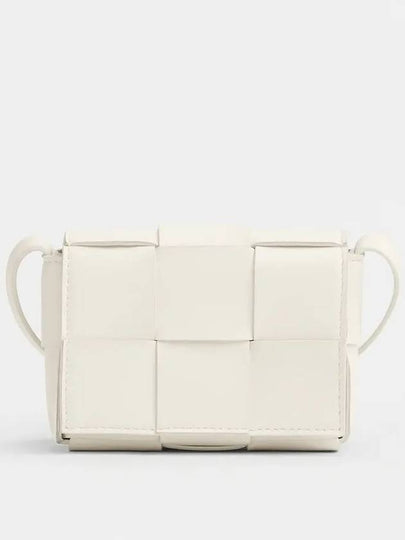 Intrecciato Cassette Small Cross Bag White - BOTTEGA VENETA - BALAAN 2