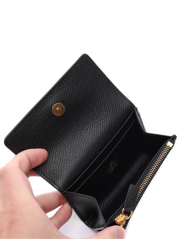 Women s V Logo Folding Card Wallet 5W2P0AE6 SNP 0NO 24F - VALENTINO - BALAAN 6