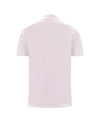 Embroidered Logo Polo Shirt White - VERSACE - BALAAN 3