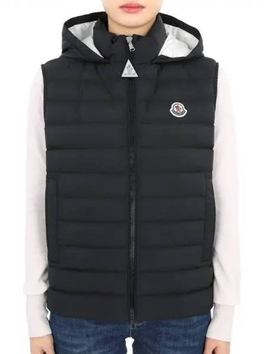 Kids KAMARIA Hooded Padded Vest Black 1A00057 54A81 999 12 14A Adult wearable 1054536 - MONCLER - BALAAN 1