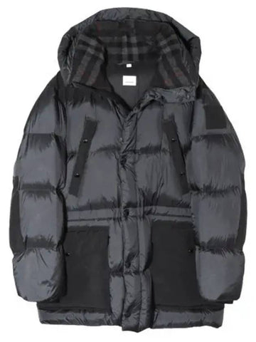 Logo Applique Nylon Puffer Coat Men - BURBERRY - BALAAN 1