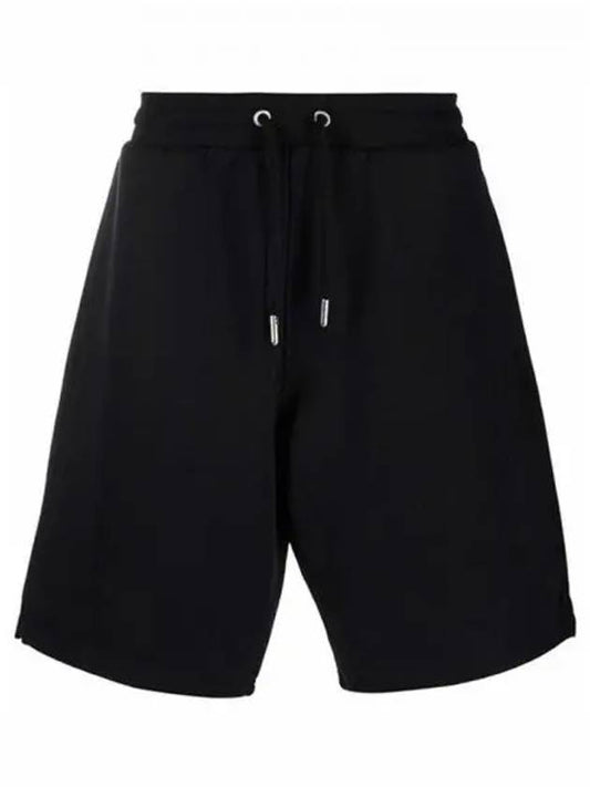 Heart Logo Tone On Tone Track Shorts Black - AMI - BALAAN 2