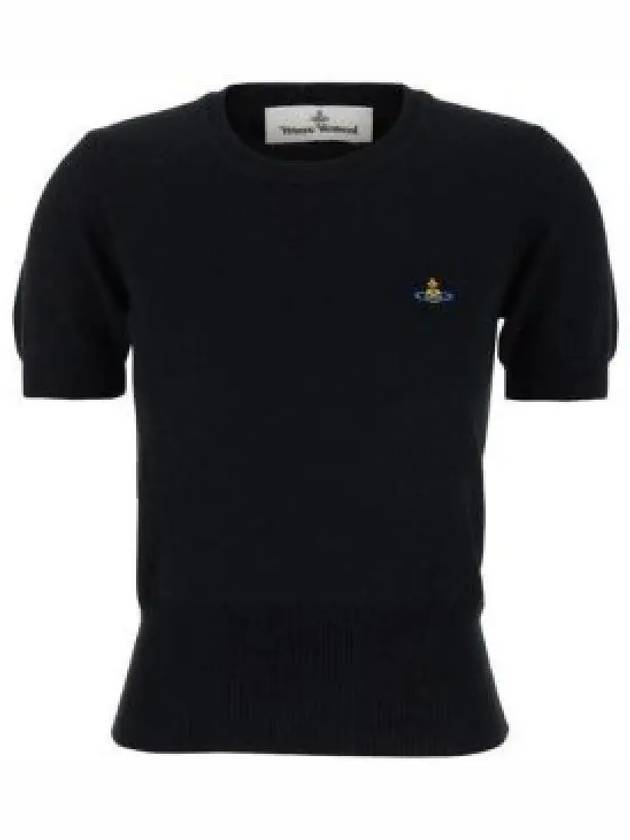 Bea Ribbed Knit Top Black - VIVIENNE WESTWOOD - BALAAN 2