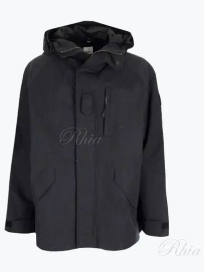 EKD Print Nylon Hooded Parka Black - BURBERRY - BALAAN 2