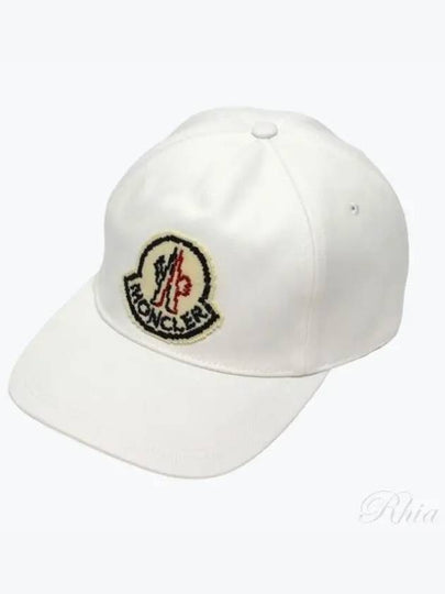 Logo Patch Ball Cap White - MONCLER - BALAAN 2