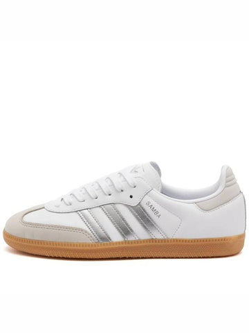 Samba OG Low Top Sneakers White Silver - ADIDAS - BALAAN 1