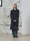 ANC SINGLE TRENCH COAT NAVY - ANOETIC - BALAAN 4