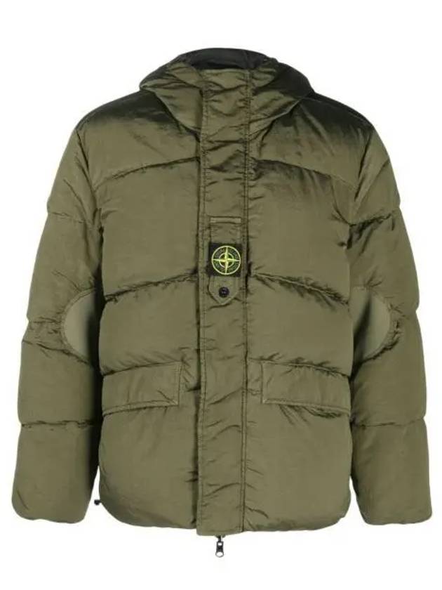 Logo Patch Reversible Padding Olive - STONE ISLAND - BALAAN 2