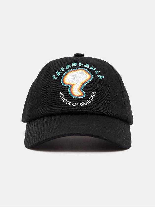 CASABLANCA RAINBOW MUSHROOM EMBROIDERED CAP - CASABLANCA - BALAAN 1